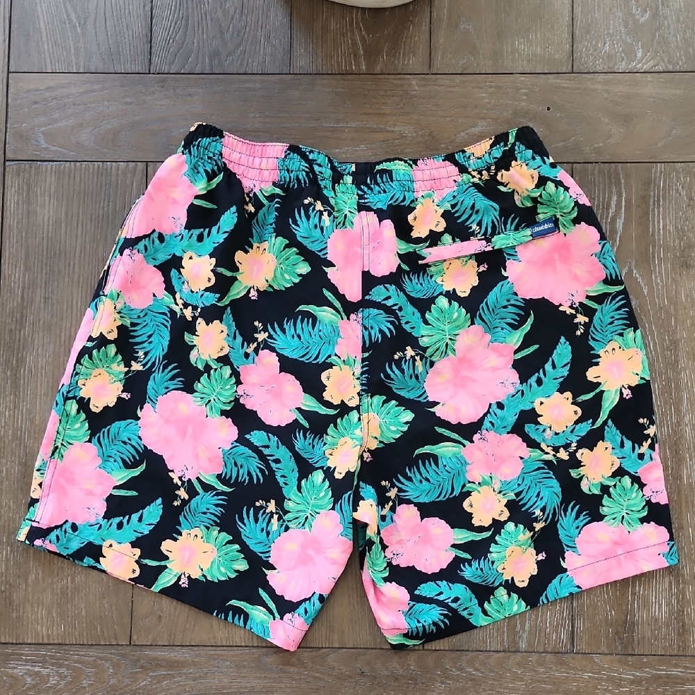 Chubbies Midnight Flowers Tropical Print Swim Shorts Mens XL - Picture 3 of 4